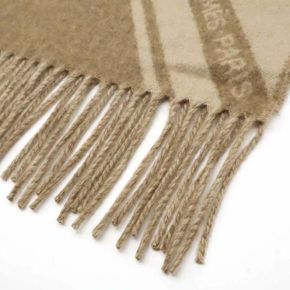 HERMES Authentic Brown Scarf - Picture 6 of 8